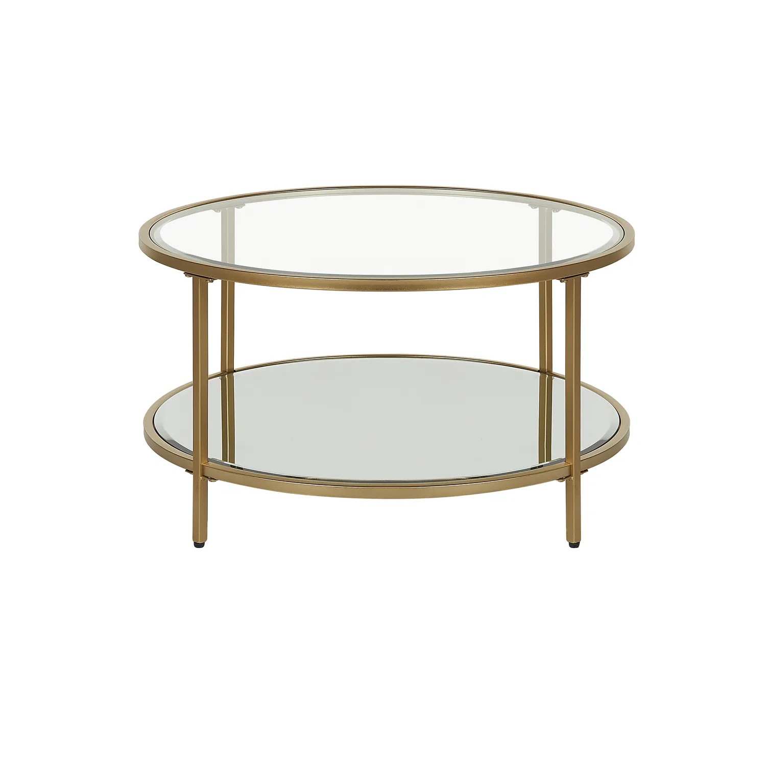 Mesa de centro BIRNEY Vidrio templado Dorado