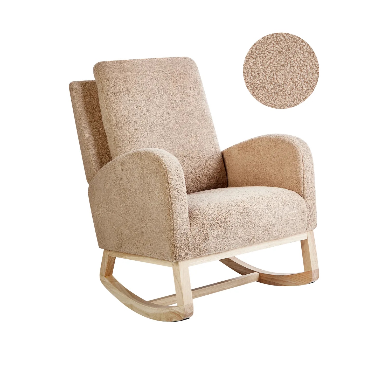 Mecedora ALSTA Bouclé Beige