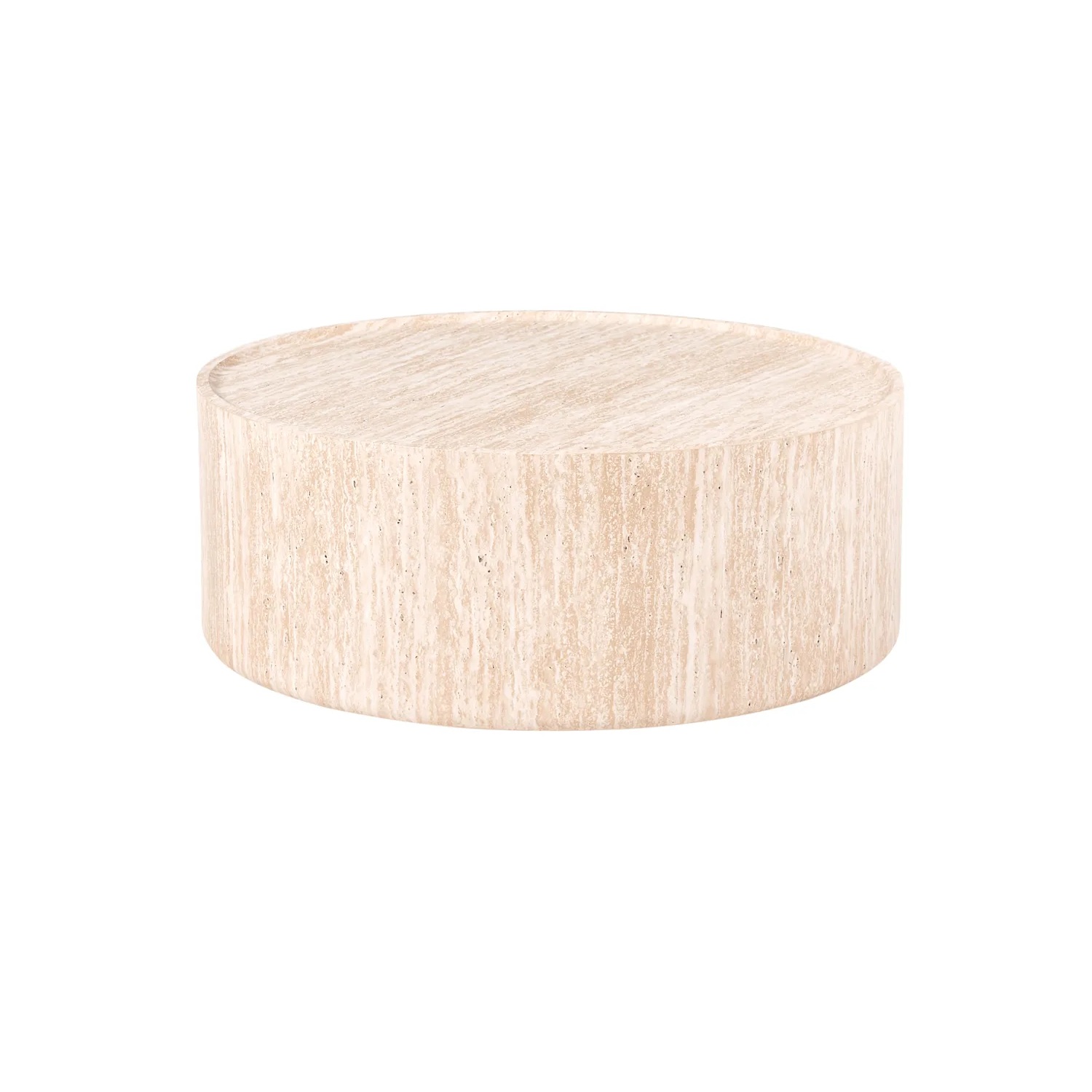 Mesa de centro BULOKE Efecto travertino