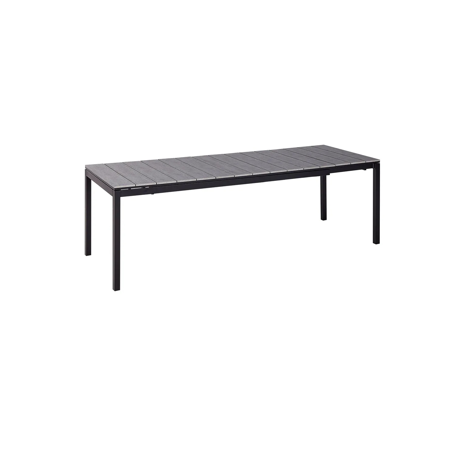 Mesa de jardín extensible TOFANE 198/248 cm 90 cm Gris