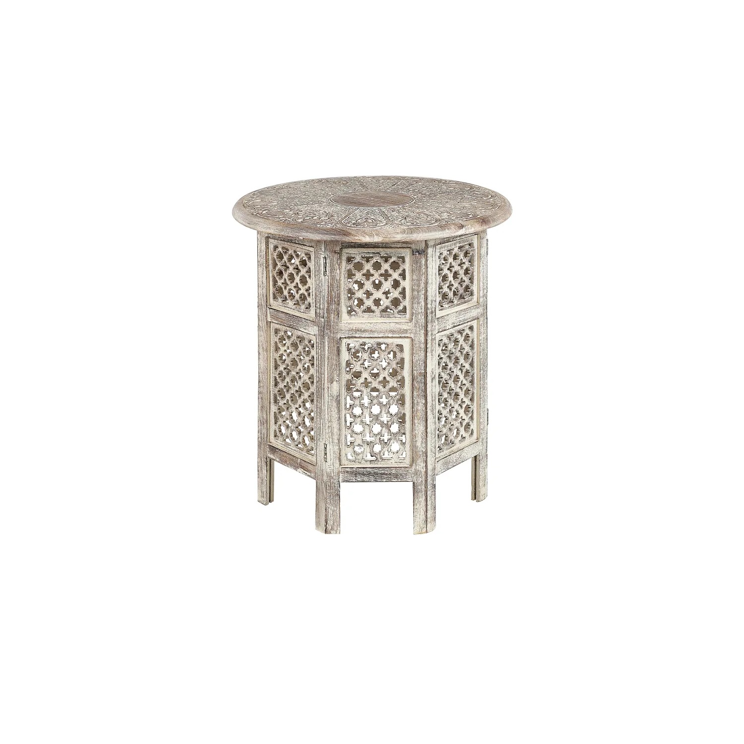 Mesa auxiliar SANTRA Madera de mango Marrón claro