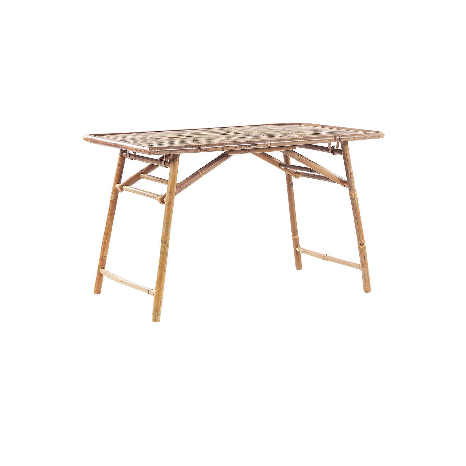 Mesa de jardín MOLISE 120 cm 69 cm Bambú Marrón claro