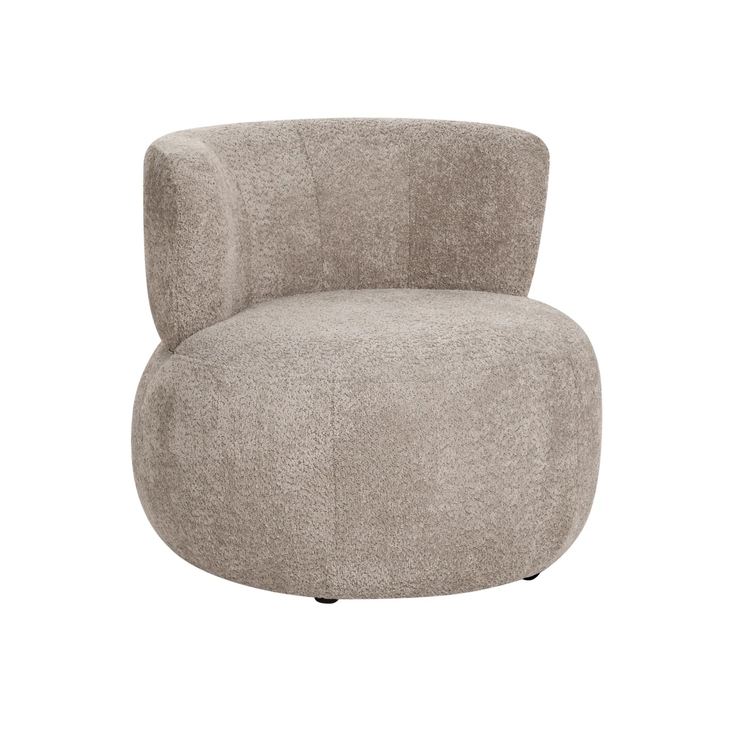 Sillón VOLDA Chenilla Gris pardo - Imagen 2