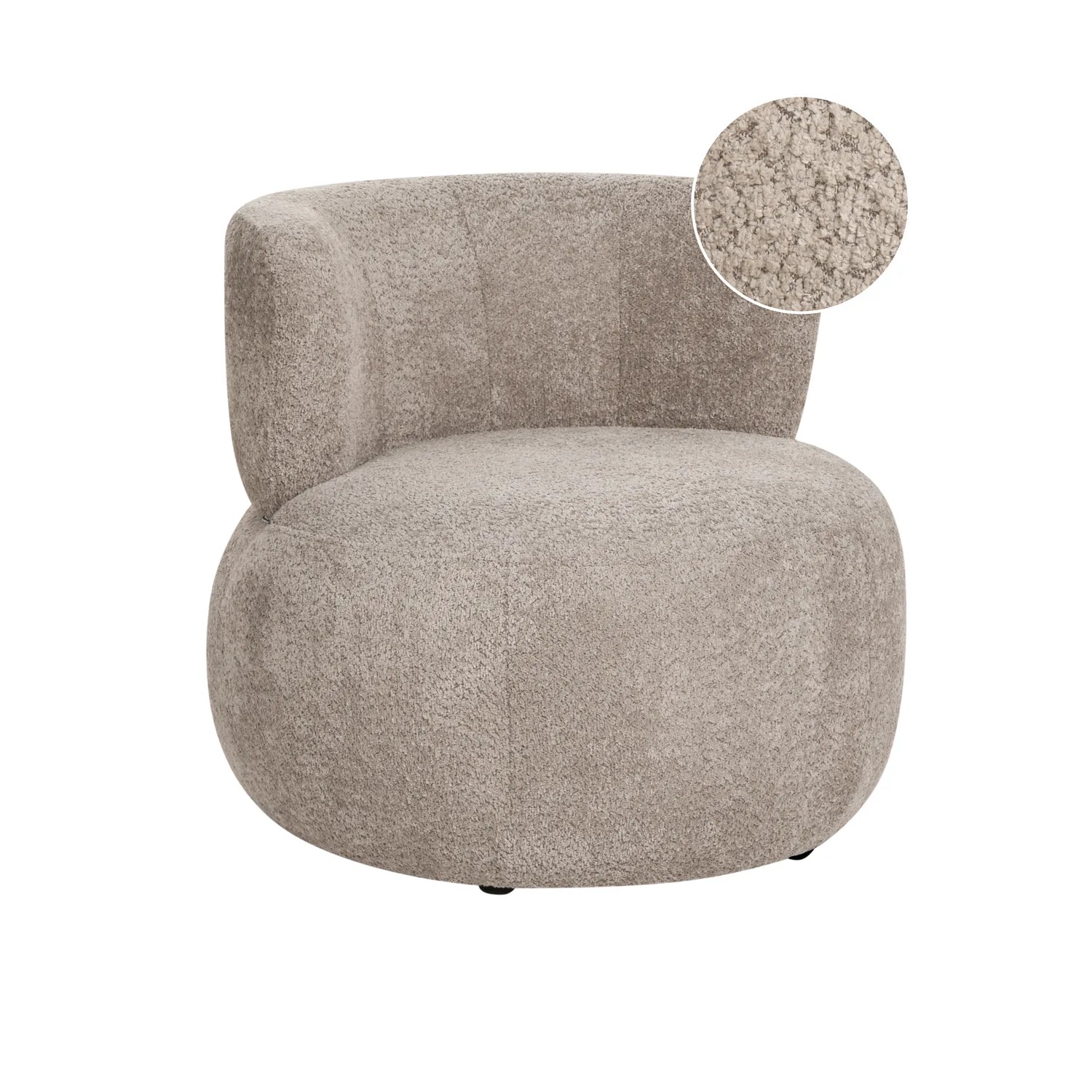Sillón VOLDA Chenilla Gris pardo